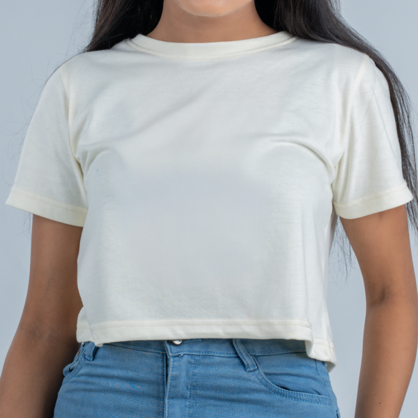 Plain Regular Crop Top